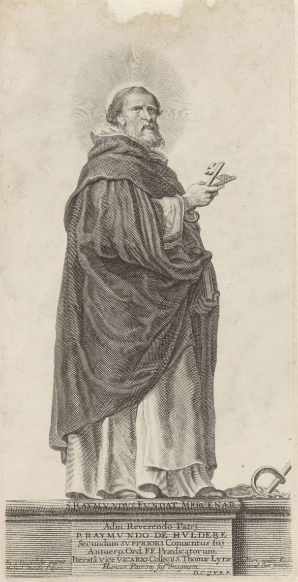 De heilige Raymond van Peñafort St. Raymond Founds. Mercenario - Rijks Museum, Amsterdam